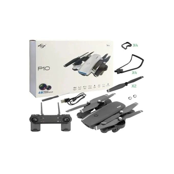 Phip P10 4K Dual Camera WIFI Drone With Remote