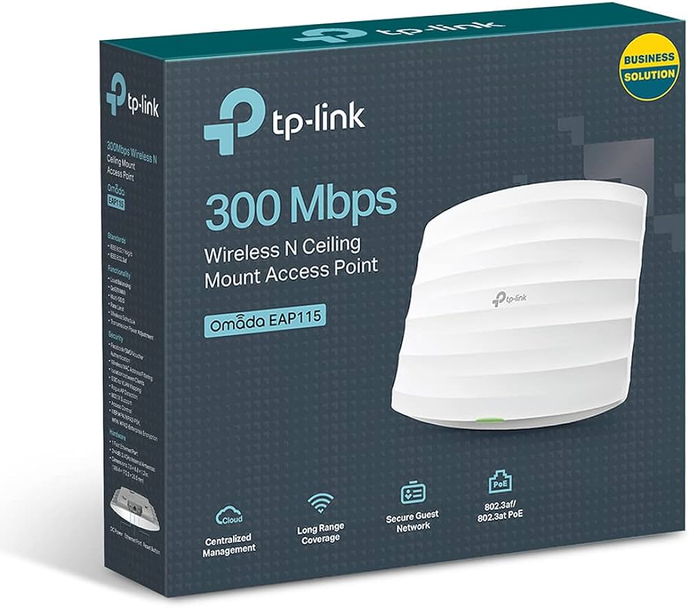 TPLink 300Mbps Wireless N Ceiling Mount Access Point omada 115