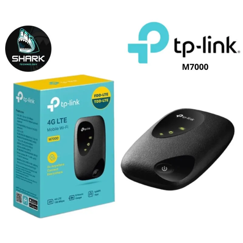TP-Link M7000 4G mobie router MiFi 4G Cat4 net 2000 mAh battery, 150 Mbps WiFi,