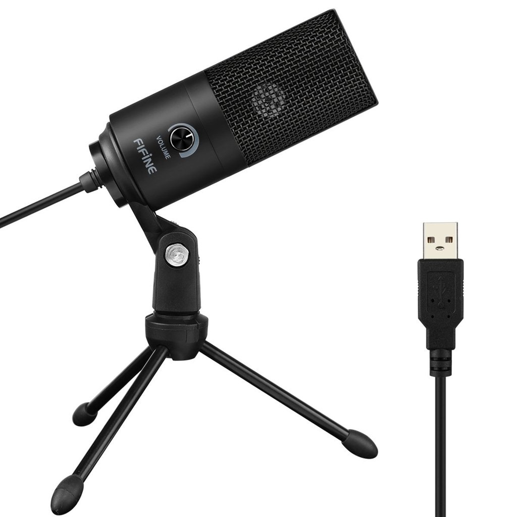 FIFINE K669B USB Microphone with Volume Dial For Streaming, Vocal Recording, Podcasting on Computer