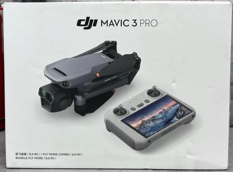 DJI Mavic 3 Pro Fly More Combo with DJI RC, Flagship Triple-Camera Drone with CMOS Hasselblad Camera, 15k video transmission, 3 Batteries, MOIAT Certified
