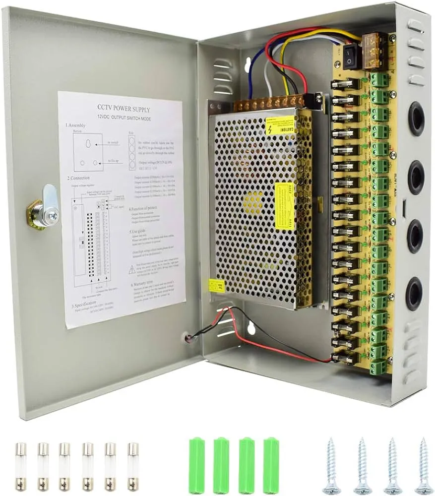 18 channel power supply for cctv camera