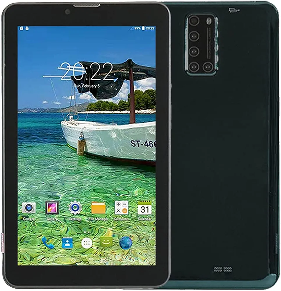 ATOUCH X12 Android Tablet 128GB, 4GB RAM 7 inch IPS HD Display, Dual SIM, 4G, Quad Core Bluetooth Wi-Fi Tablets (Blue,Purple, gold,green, Black)