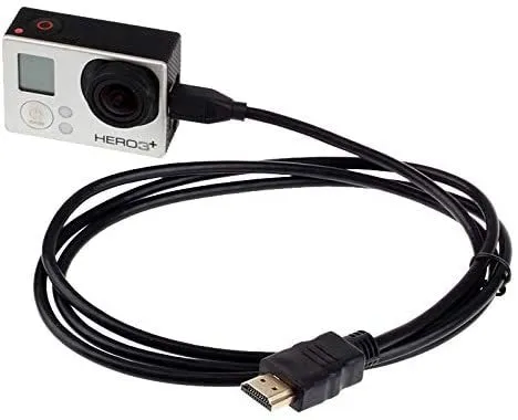 Jhmjhm Accessory For Dji/Gopro Xm46 Full 1080P Video HDMI To Micro HDMI Cable For Xiaomi Xiaoyi, Length: 1.5M Action Camera Accessory