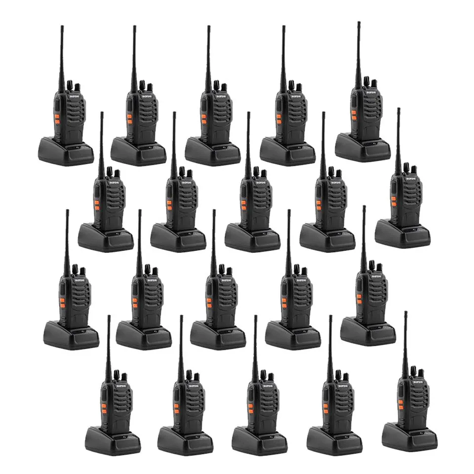 Baofeng 5W 20PCS BF-888S Baofeng Walkie Talkies Handheld Two Way Radios Battery and Charger 2-4 KM