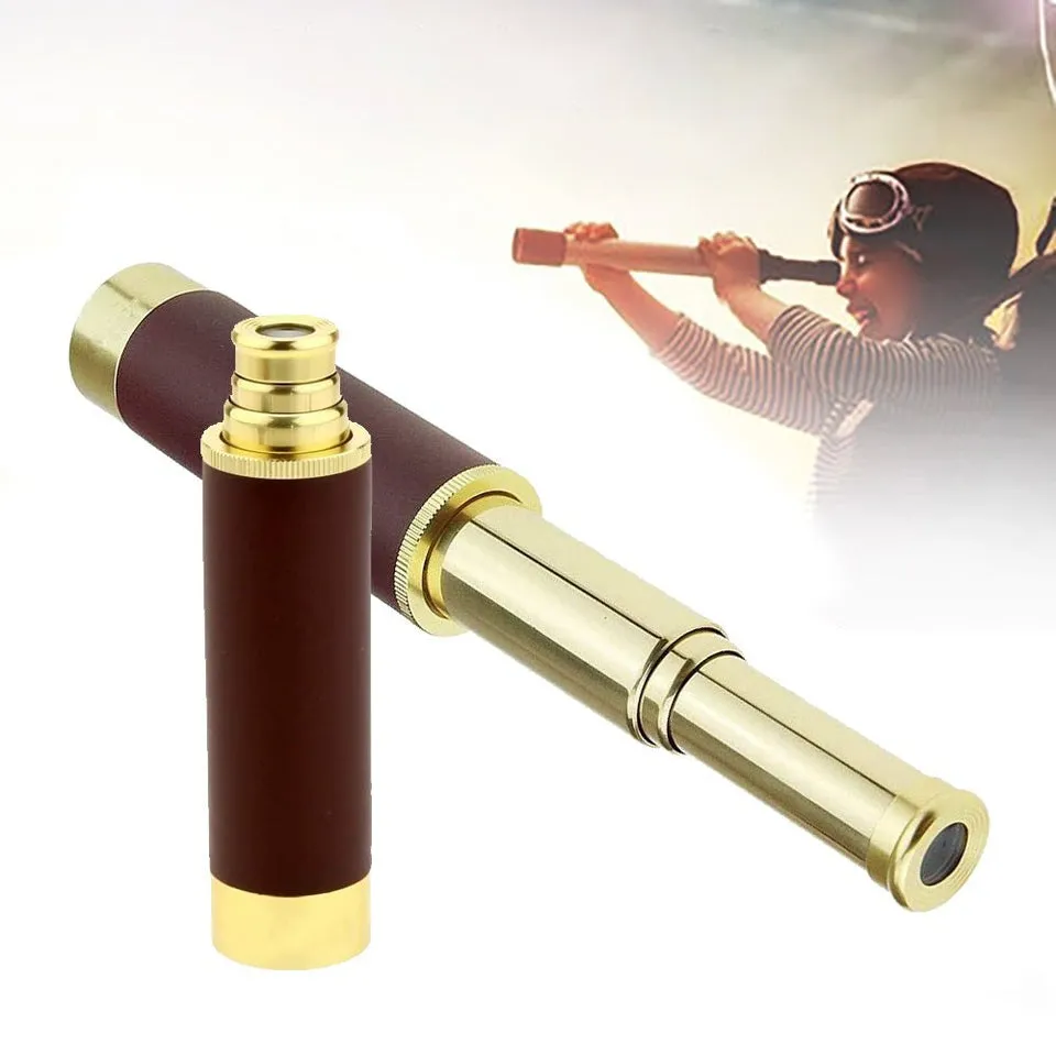 25*30 Single Pirate Telescope 25X30 Single Pirate Telescope Retro Pirate Telescopic Mini Monocular Optics Telescope