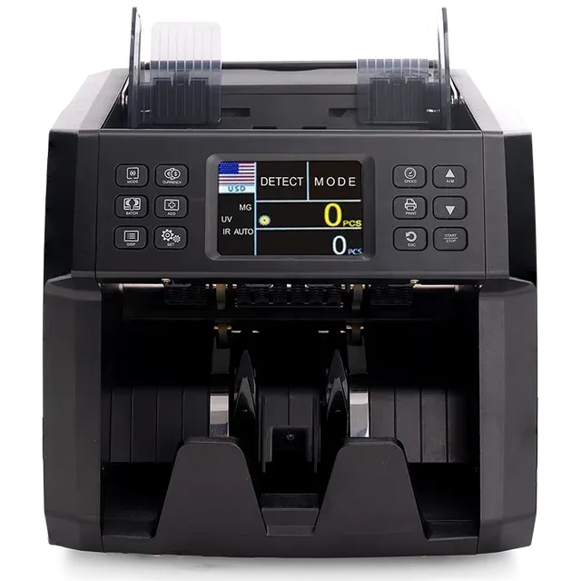 Professional Mixed Multi Currency Counter with Advanced Fake & Counterfeit Note Detection Including New UAE (5, 10, 50 & 1000) with (AED-USD-EUR-GBP-SAR-QAR-BHD-ZAR-LBP-INR-PKR-CHF-OMR-SYP) banknote counting money counter & software update avlabl