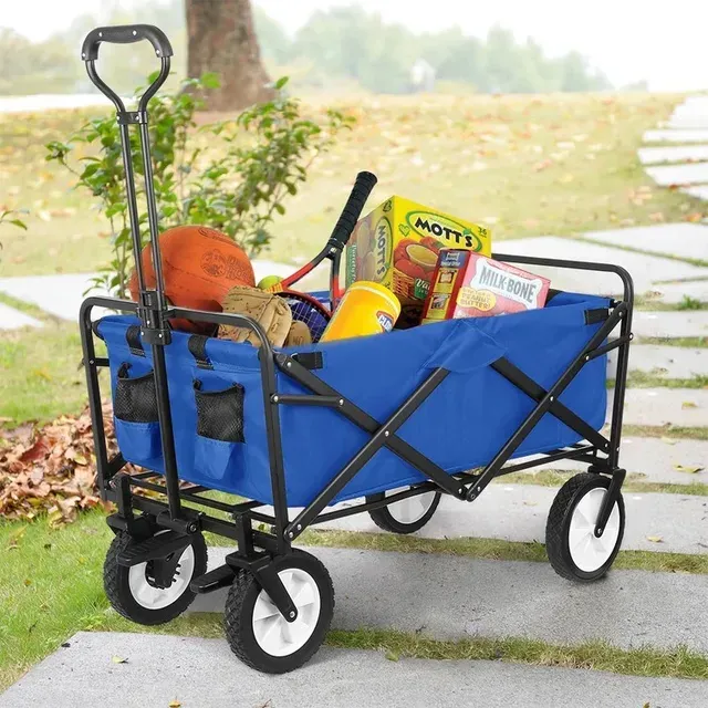 Hand Trolley Cart 4 wheel High Quality Outdoor Party beach stroller camping folding wagon