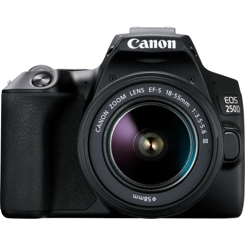 Canon eos 250d with 18-55 lens dslr camera