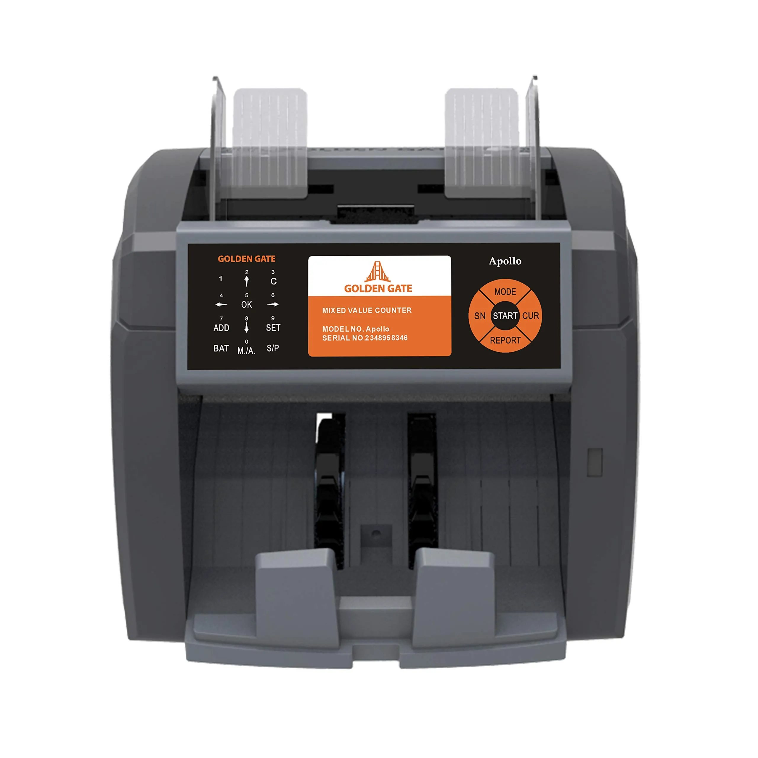 Golden Gate APOLLO Business-Grade Bill Counter with Value Count