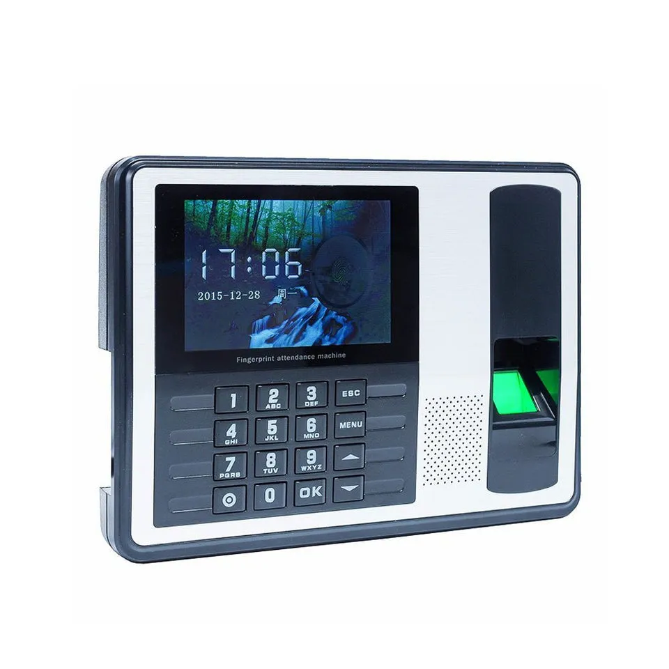 A7 large color screen based fingerprint biometric time attendance system free sdk