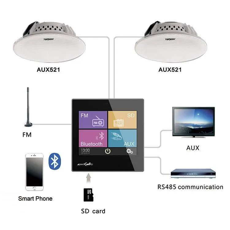 Hi power 2 pieces Bluetooth speaker set