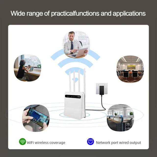 TOPLINK 4G Router CPE Pro LTECat4 I WI-Fi6 Technology I Up To 32 Users