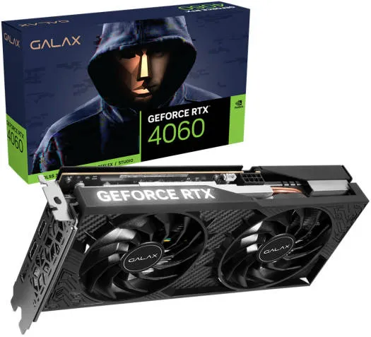 Galax Pci Express Card 8GB GDDR6 128Bit D76L Black OC GF RTX4060