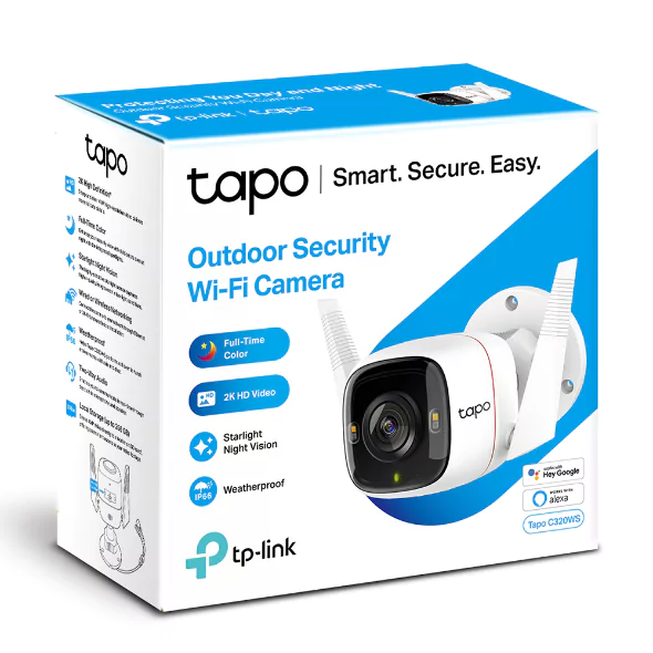 Full Color even in the Night Outdoor Security Wi-Fi Camera Tapo C320WS