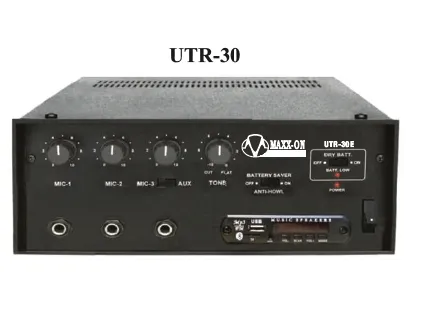 Maxxon Utr 30 .35 watts bluetooth amplifier usb mpe and aux player made in india