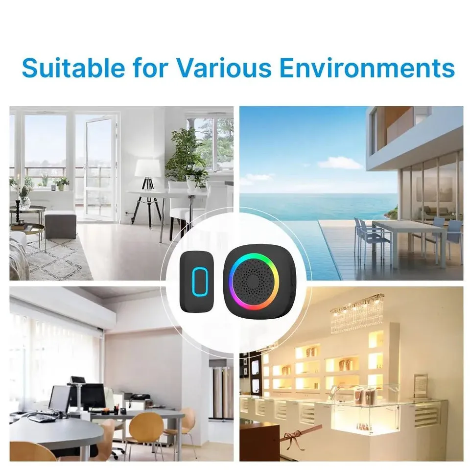 RL-3995 doorbell Battery-powered wireless doorbell with shining LED display Door bell