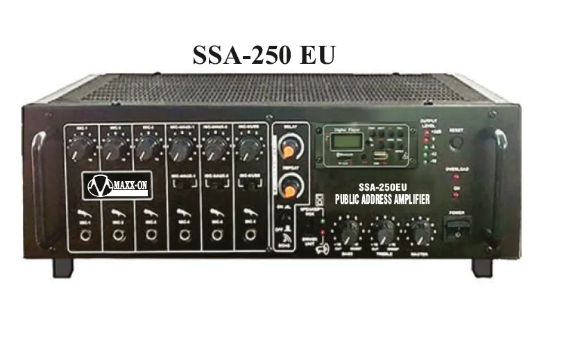 Maxxon Ssa 250 eu amplifier with usb mp3 aux and bluetooth