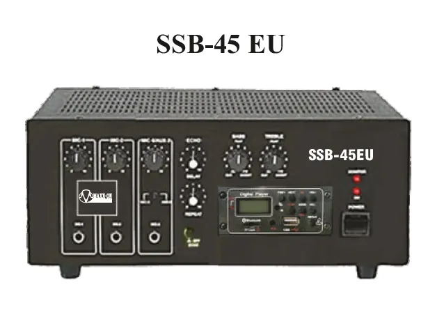 MAXXON SSB-45 ,45 watts Bluetooth power amplifier with usb mp3 aux and fm