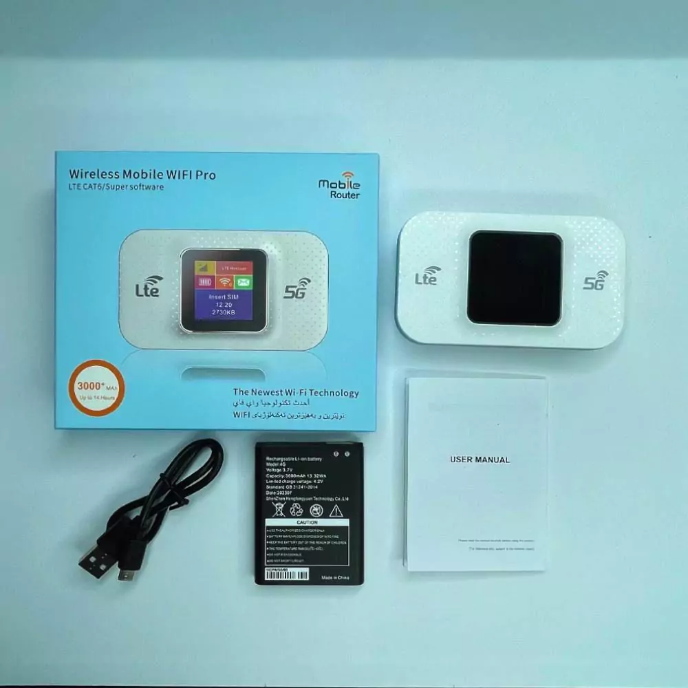 4G/5G wireless router E5783 color screen MIFI mobile WiFi 68E portable D6 3000mAh