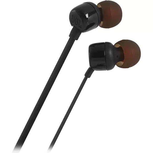 JBL Tune 110 Wired In-Ear Headphones - Black
