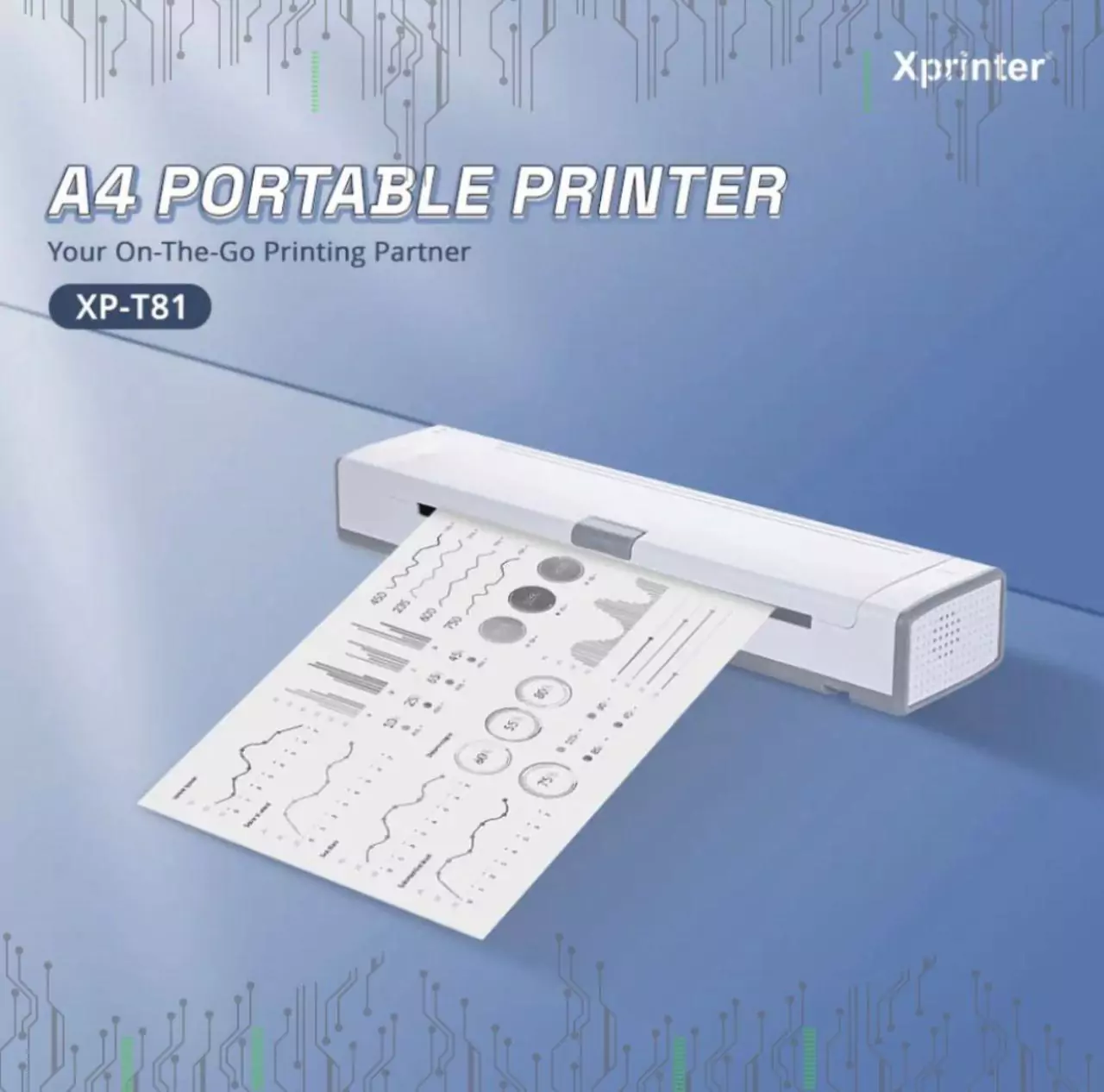 A4 PORTABLE PRINTER rechargeable x printer