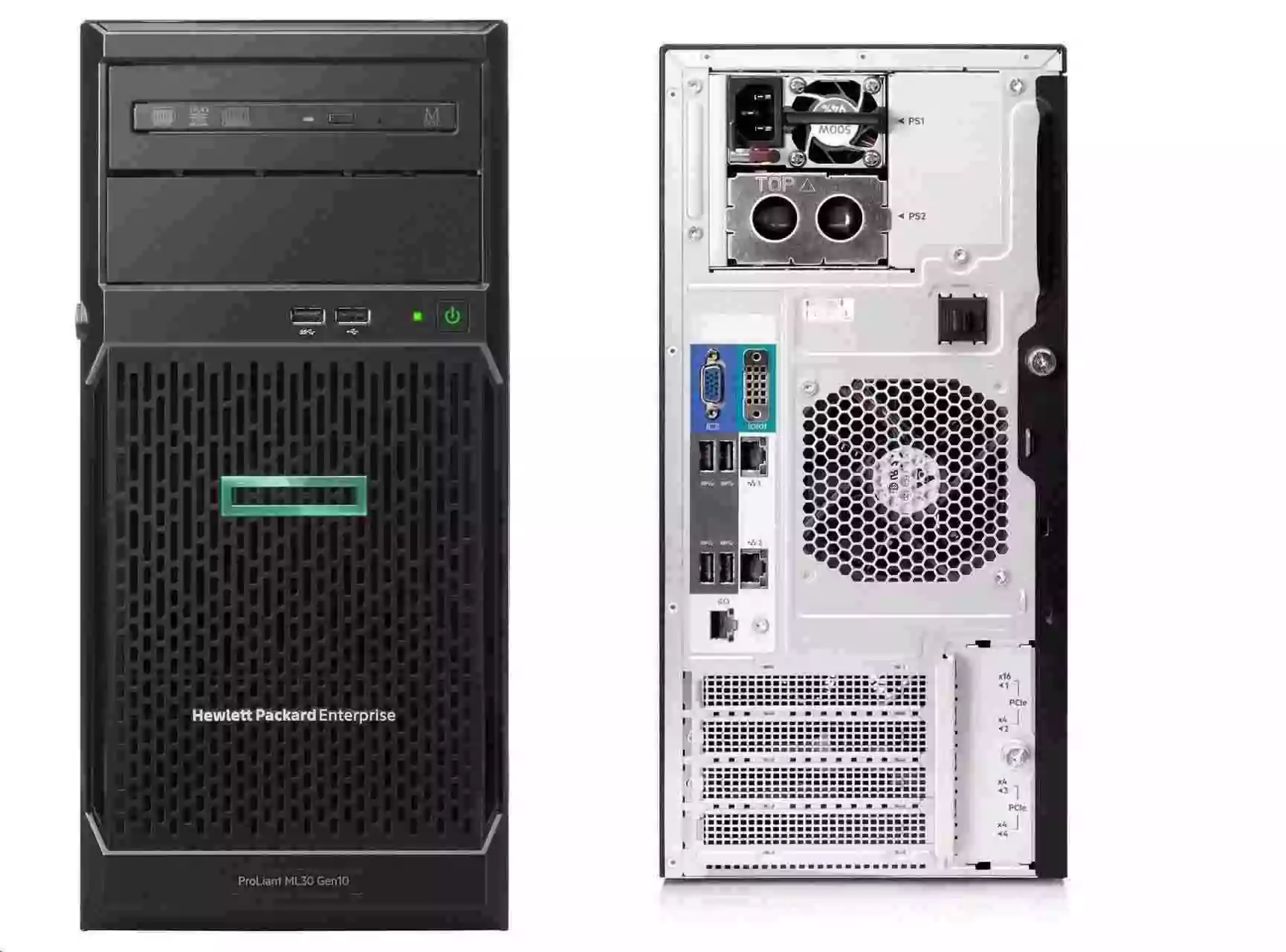 HPE ProLiant ML30 Gen10 Plus E-2314 2.8GHz 4-core 1P 16GB-U 4LFF-NHP 350W PS Server