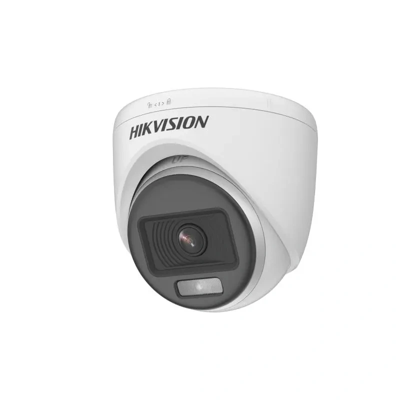 Hikvision 2 Mp Colorvu Indoor Fixed Turret Camera DS-2CE70DF0T-PF White 2.8mm