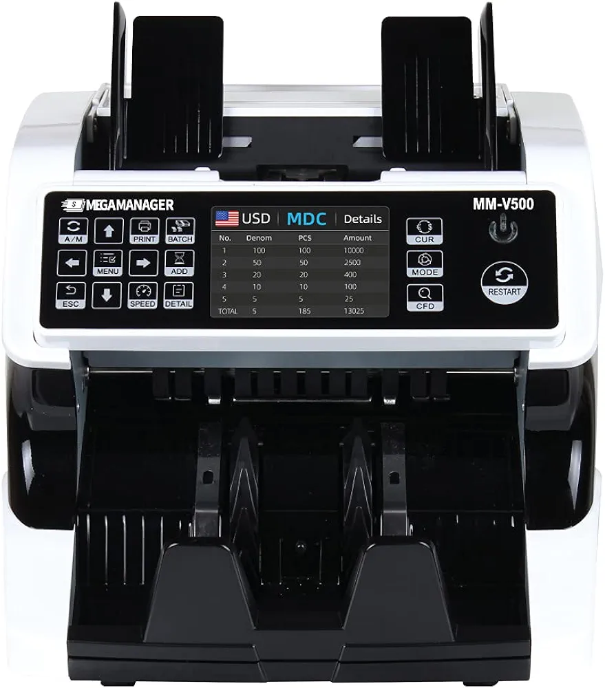 Megamanager MM-V500 Money Counting Machine mega manager