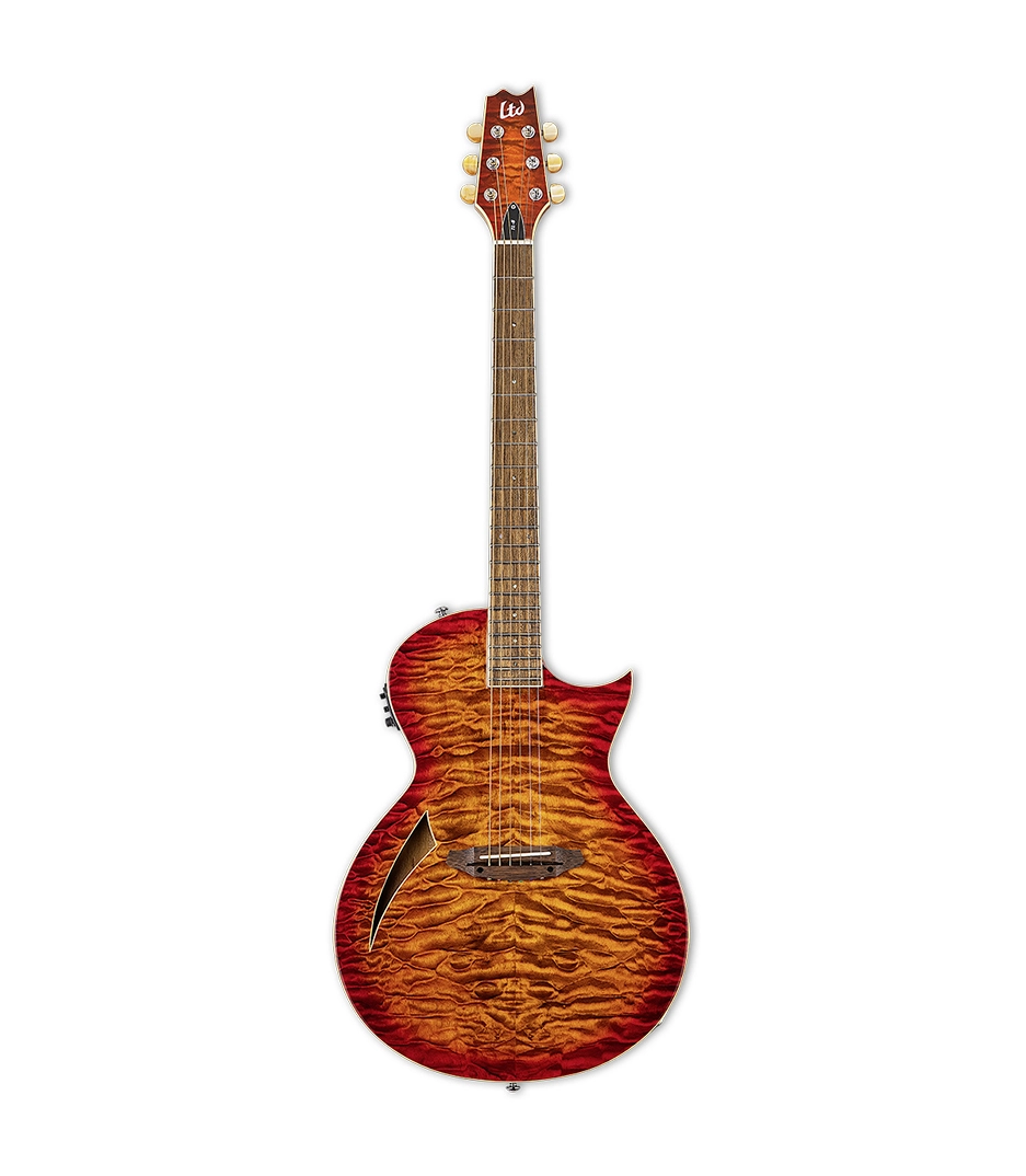 ESP LTL6QMTEB LTD TL-6 Thinline Acoustic Guitar with Quilted Maple pc