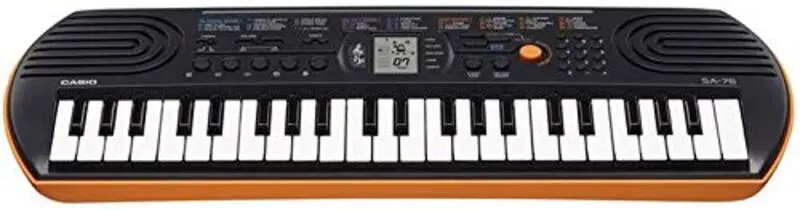 Casio SA-76 44 Key Mini Keyboard, Orange