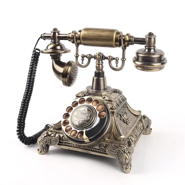 Antique Royal telephone sim card Brass Vintage Audio Guestbook For Wedding Rotary Vintage Rotary Style Audio Guest Book