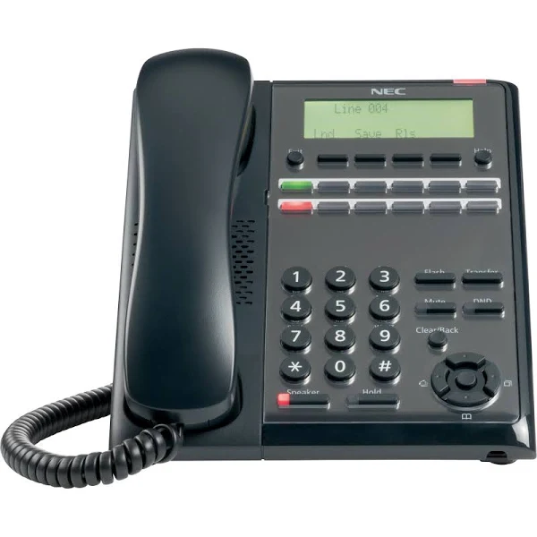 NEC SL2100 IP7WW-12TXH-A1 12 Keys Digital MLT Phone, BE116513, Black