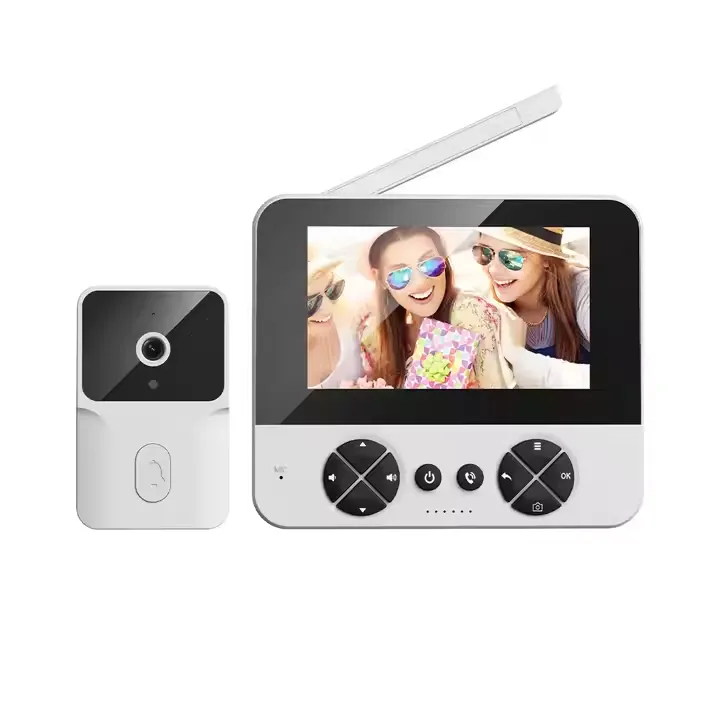 High performance wall mounted smart video doorbell camera with surveillance night vision home doorbell system