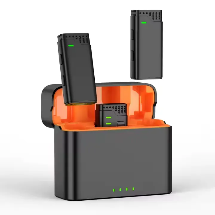 Jmary MW16 3in1 Plug Play Lapel Lavalier Mic Wireless Microphone for Mobile Camera for Video Recording, Interview, Vlogging