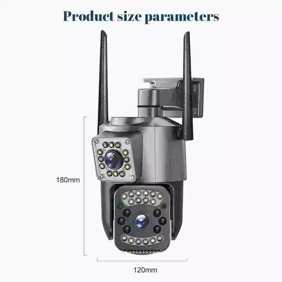 8MP 4K V380 PRO Dual Lens Wireless 4G SIM CARD CCTV Video Surveillance IP Camera Waterproof/Color Night Vision/Two-Way Audio 360 degree rotation 10XZOOM