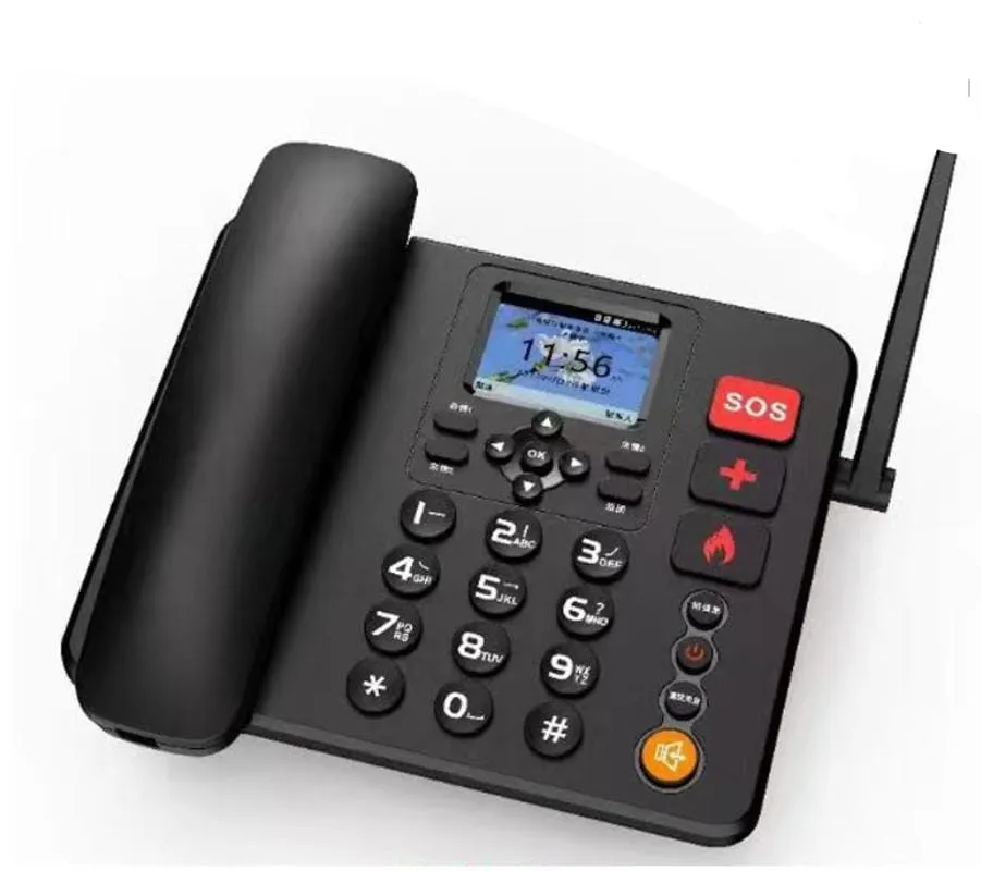 HOPE GSM FIXED WIRELESS PHONE SIMCARD DESK TELEPHONE FWP Black