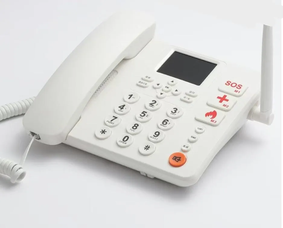 HOPE GSM FIXED WIRELESS PHONE SIMCARD DESK TELEPHONE FWP white